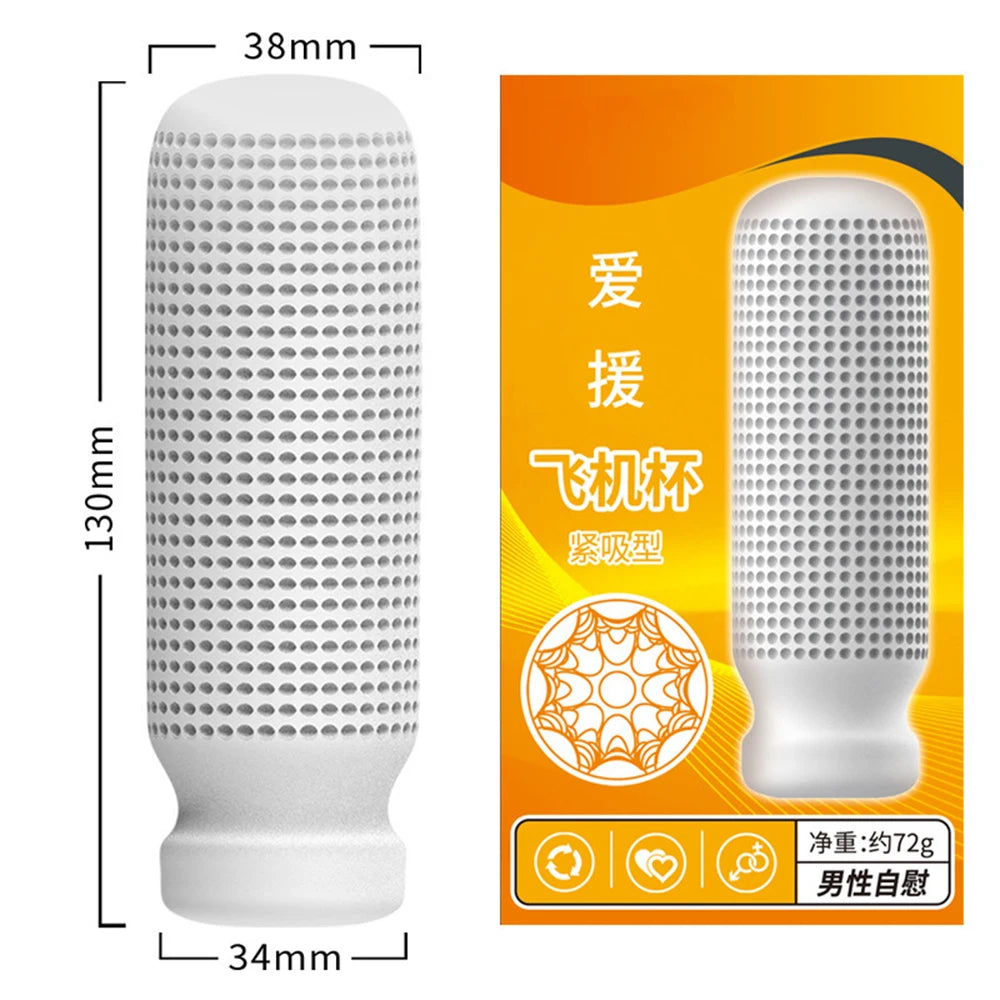 Masturbation Cup for Men Soft Male Exercise Penis Massage Sexy Pocket Pussy Blowjob Toy Vagina Adult Goods 18+