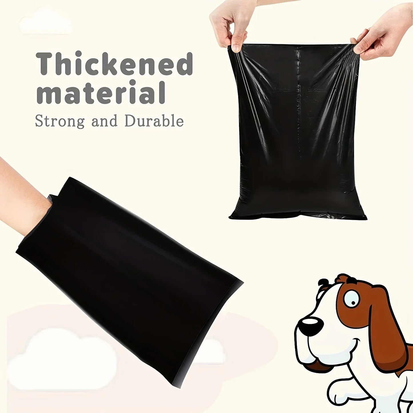 10/20 Rolls Dog Poop Bag, Portable Pet Waste Bag Refill Rolls, Thickened Leak Proof Pet Garbage Bags, Pet Cleaning Supplies
