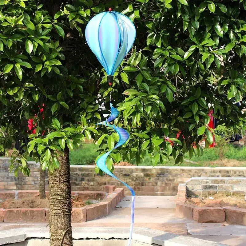 Rotating Wind Striped Tie dye Windsock Hanging Ornament Decor Supplies best sale