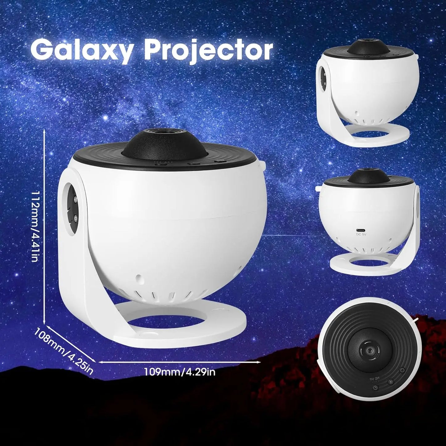 Star Projector Night Light Planetarium Projector 360° Rotate Galaxy Projector Light For Room decoration Star Sky Projection Lamp