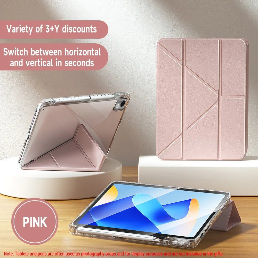 For Samsung Galaxy Tab S10 FE S9 S7 S8 Plus S9 FE S7 FE S9+ S8+ A9 Plus Lite 8.7 S6 Lite S10 FE Plus 13.1 Stand Smart Cover Case