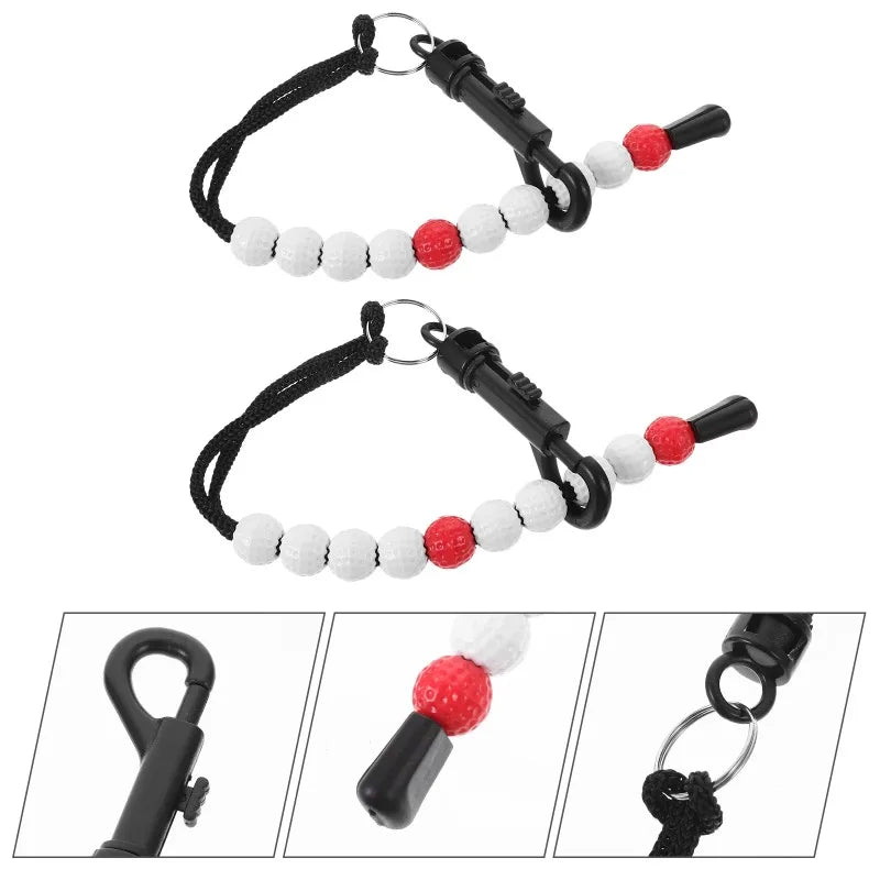 Womens Golf Counter Golf Score Golfing Scoring Keeper Counters Mini Chain Bead Golfs Ladies Beaded Scorer Balls Clicker Outdoor