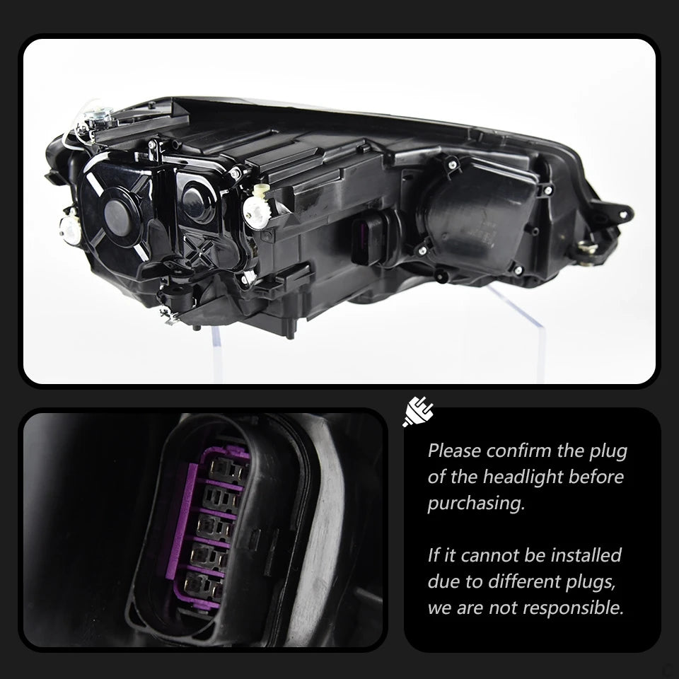 AKD 2 PCS For Golf 7.5 2018-2021 Golf7.5 MK7.5 LED Auto Headlight Assembly Upgrade R-Line Style Design LHD RHD Tool Accessories