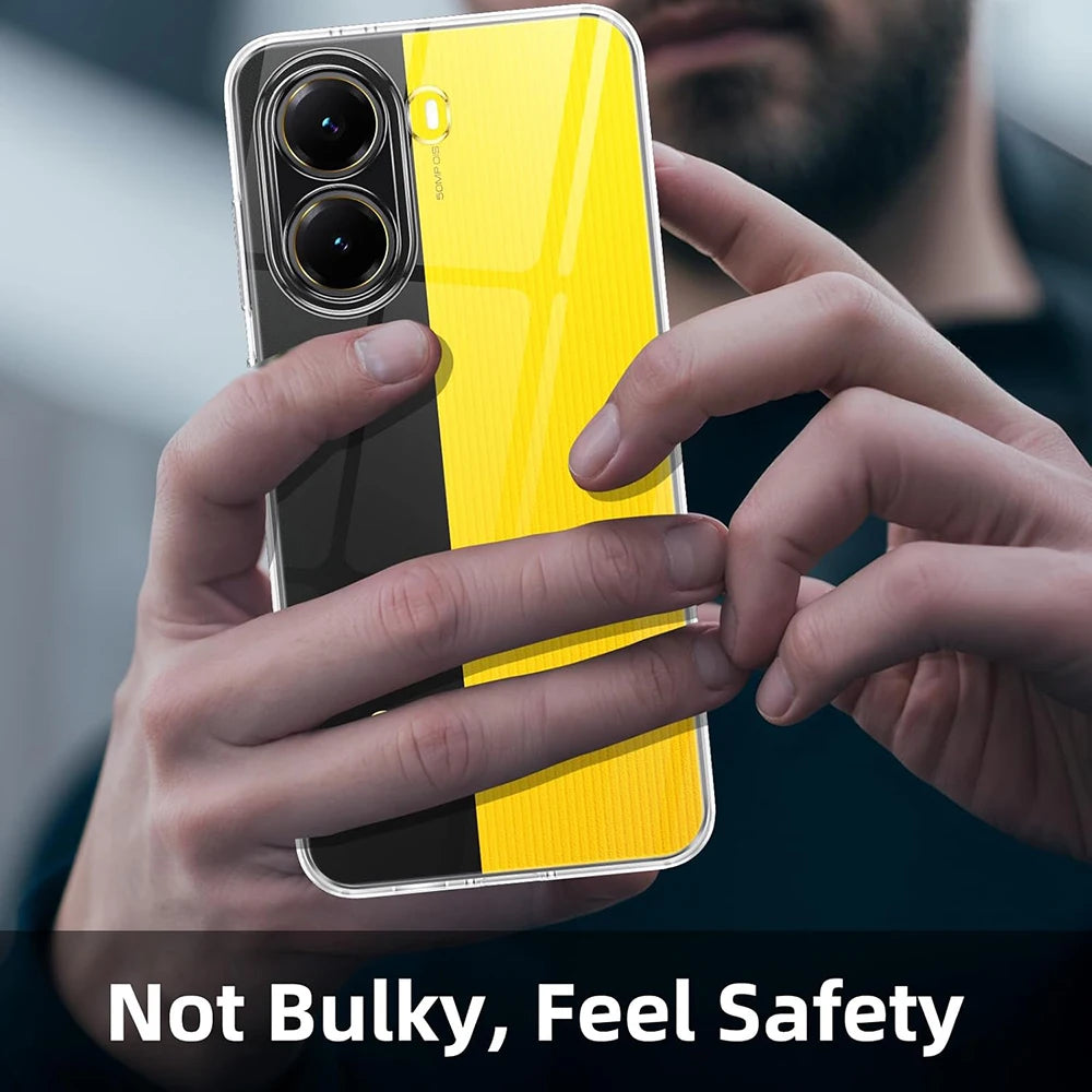 Transparent Silicone Case For Xiaomi Poco X7 X6 X5 X4 X3 X2 M7 M6 M5 M4 M3 Pro GT F6 F5 F3 F1 4G 5G Cover Clear Shockproof Shell
