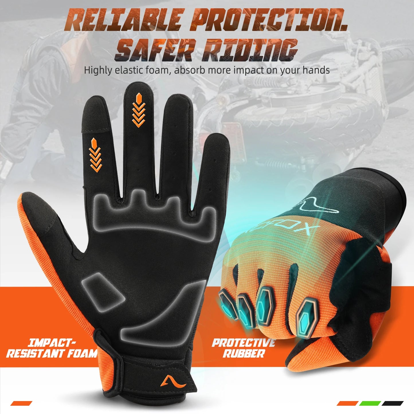 Riding Motorcycle Gloves for Kawasaki KTM Duke 390 Ducati Men Women Cycling Bicycle Protective Gear Racing Motorcross GUantes