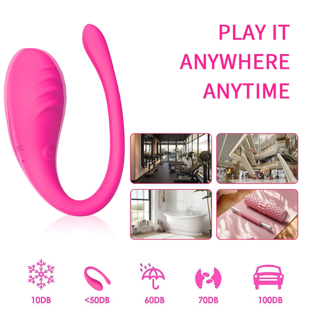 Wearable Massager Mini Vibrator Vibrator with App Remote Control Vibration Remote Controller Couple Love Sex Toy Adult Products