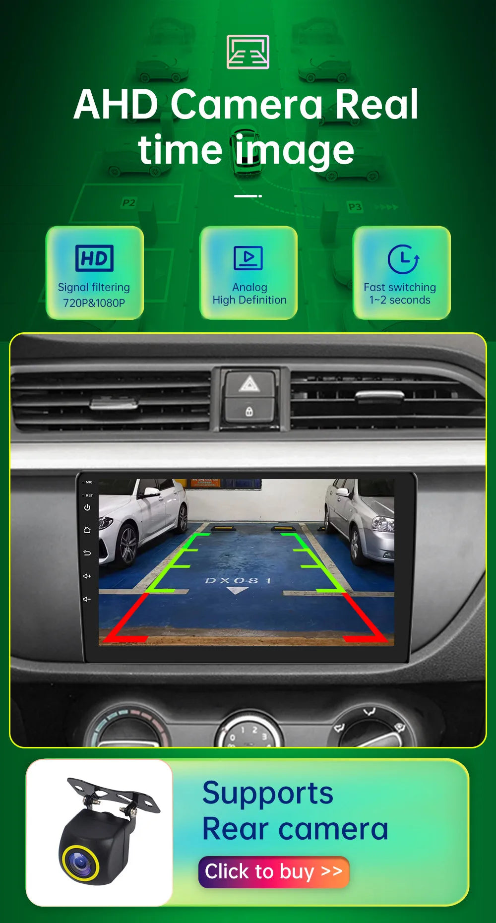 2 din android 10 Universal Car Multimedia Radio Player CarPlay 2Din Stereo For Toyota VIOS CROWN CAMRY HIACE PREVIA COROLLA RAV4