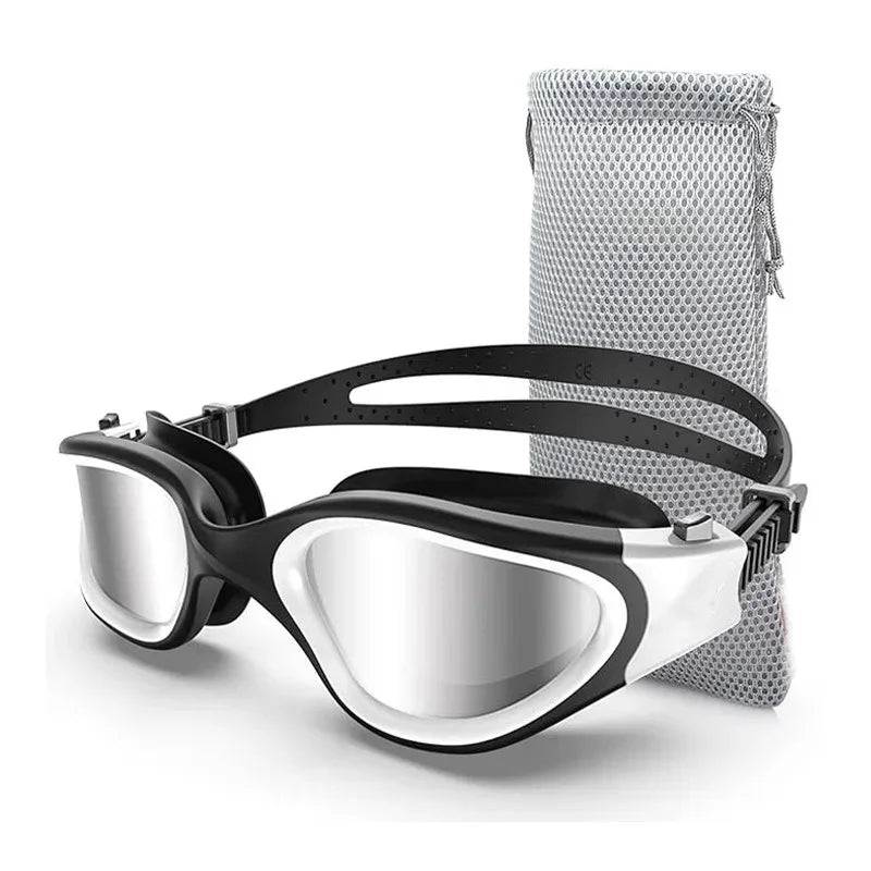 Anti-fog UV Protective Lenses for Men and Women Waterproof and Adjustable Silicone Swimming Glasses Polarized Swimming Glasses