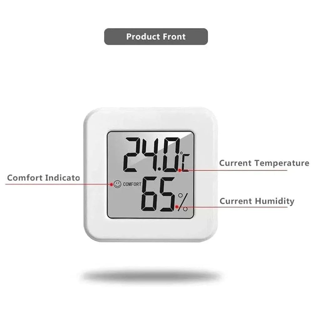 Indoor Mini Temperature and Humidity Meter, Bedroom Temperature Meter, Portable Electronic Digital Display, Humidity and Tempera