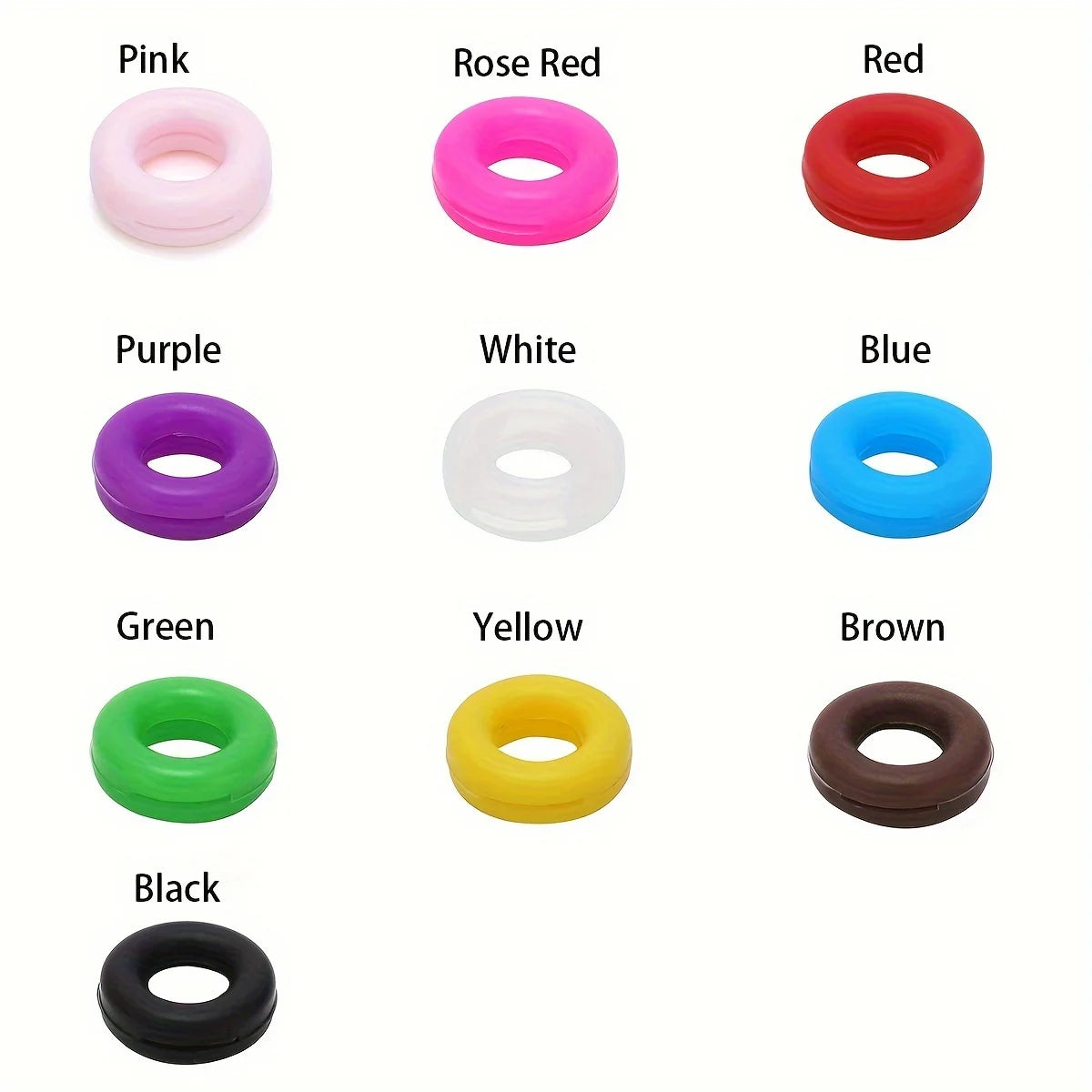 10pcs/set Glasses Anti-slip Fixed Rings Practical Silicone Temple Holders Anti-slip Ring Eyewear Accessories For Men Women