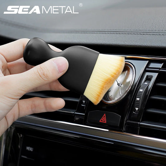 SEAMETAL Soft Cleaning Brush for Car Air Outlet Dust Sweeping Tools Auto Interior Clean Brushes Scratch-Free Car Detailing Tool