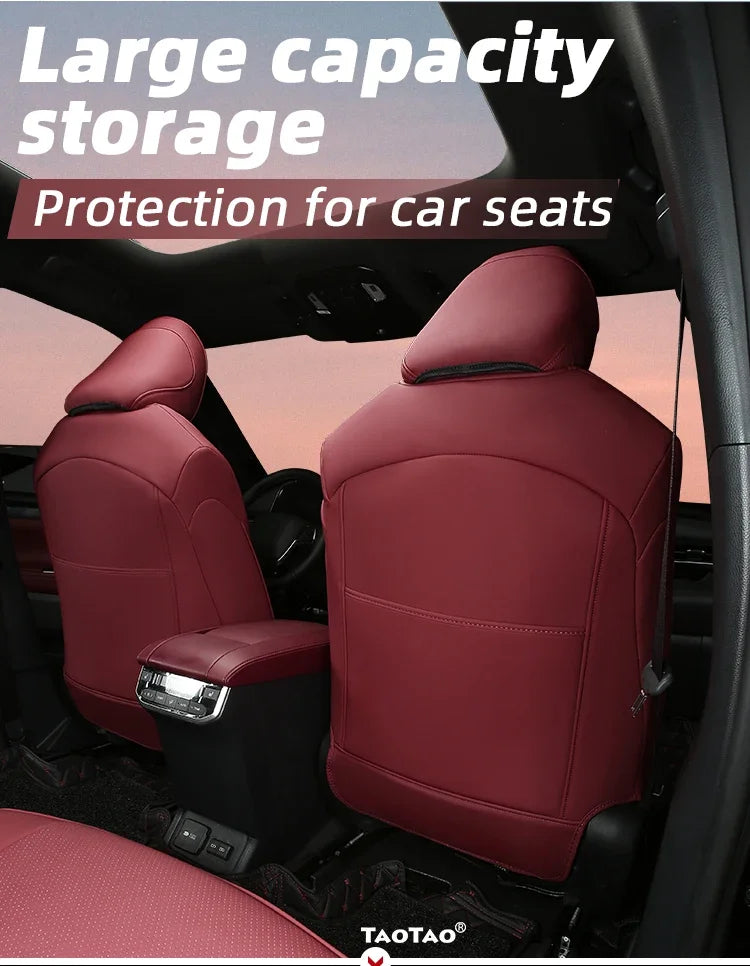 Custom Fit Highlander Car Seat Covers for Select Toyota Highlander Full Set Three-Row Second Row 2020 2021 2022 2023 2024
