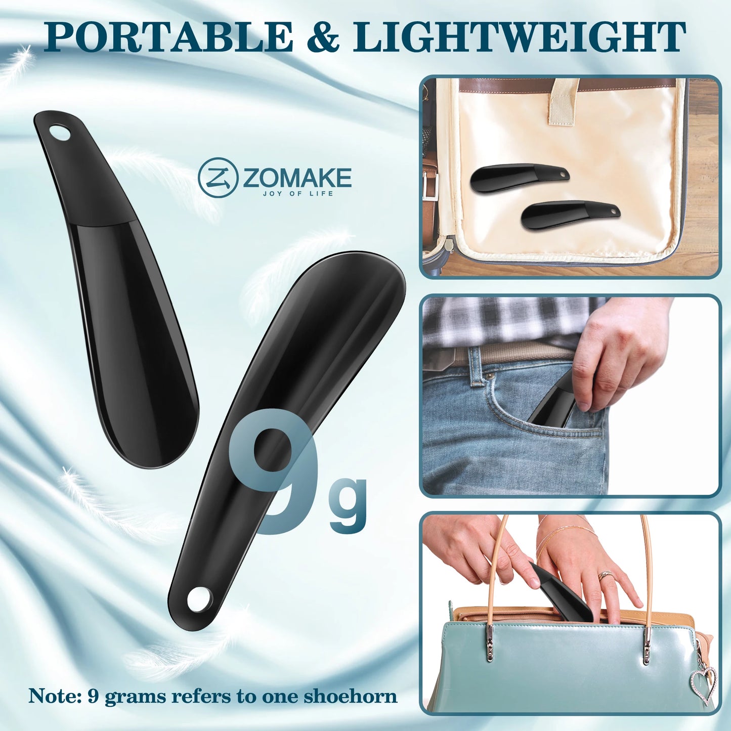 16CM Portable Mini Professional Shoe Horn Durable Plastic Spoon Shaped children Shoe Changing Assistant Flexible Shoe Lifter