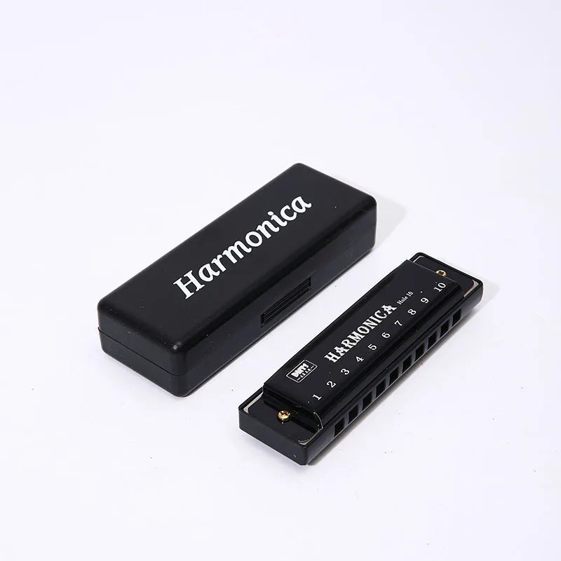 Harmonica Key of C 10 Hole Diatonic Harmonica C with Case for Beginner Students Kids Gift with Case