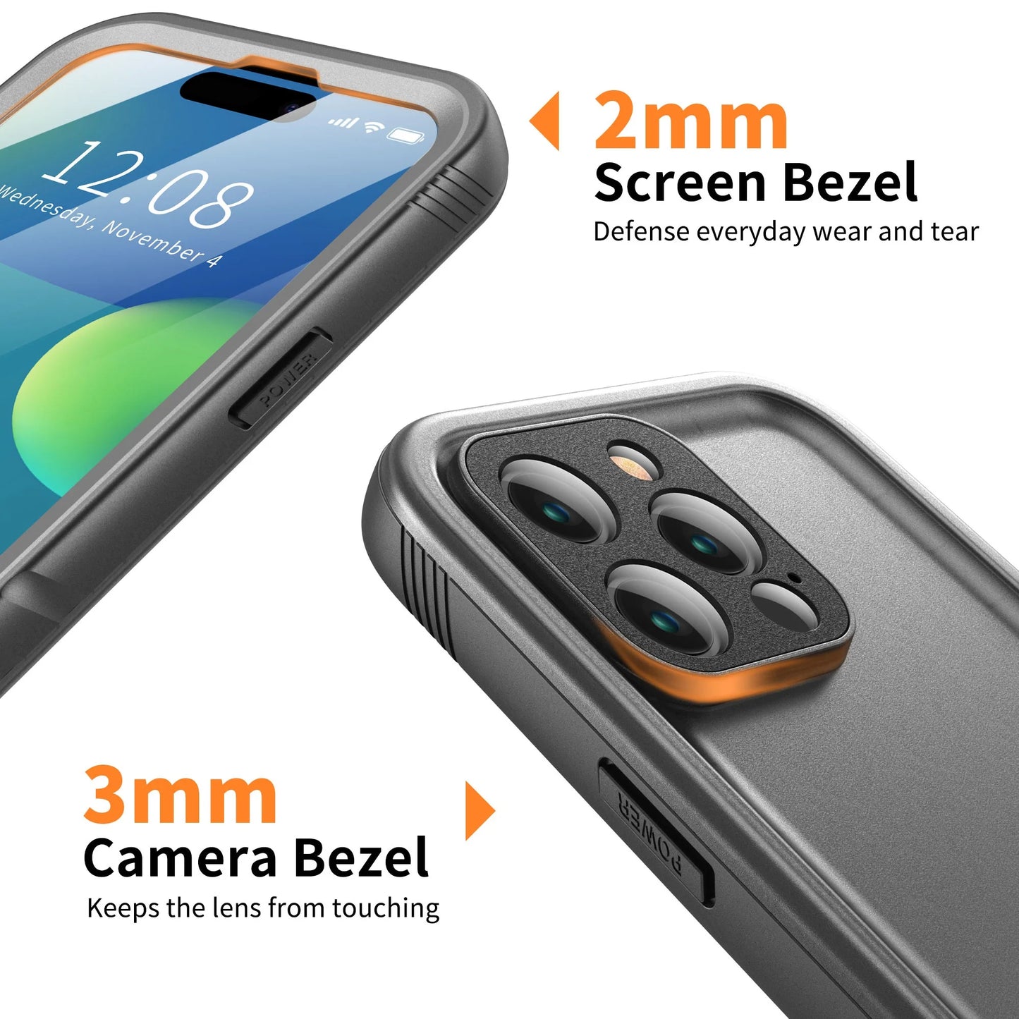 SPORTLINK Waterproof Case For iPhone 14 11 12 13 15 Pro Max Swimming Diving Case With Strap Full-Body Screen Camera Protector