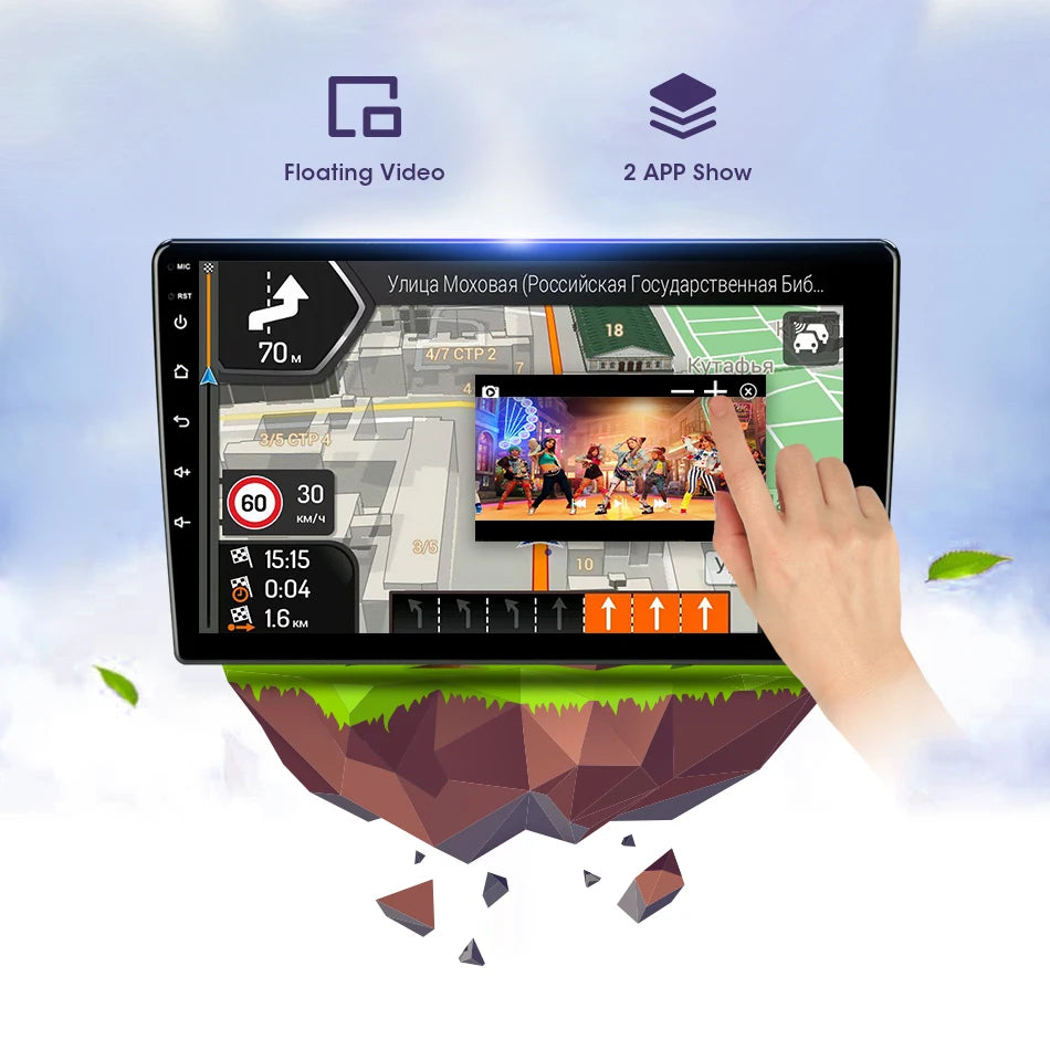 Android 12 Universal Car Radio for Nissan Kia Honda Toyota VW Multimedia Video Player 2Din Carplay GPS Navigaion 9/10" Head Unit