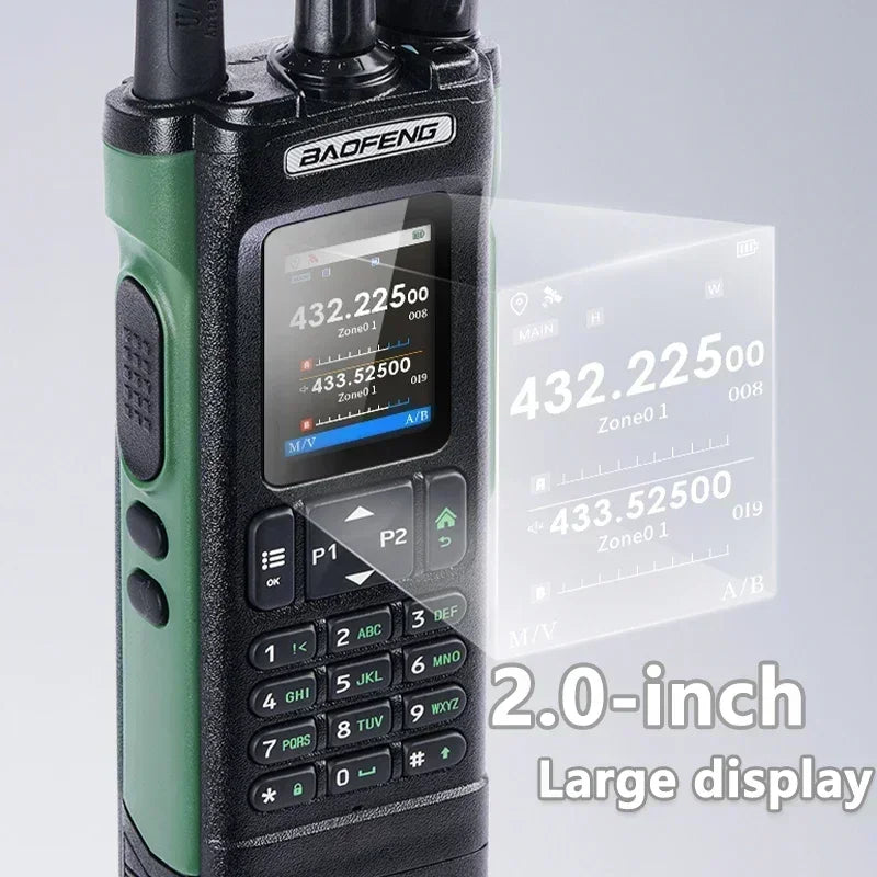 Baofeng UV 32 Walkie Talkie 10W GPS Bluetooth Programming Wireless Copy Frequency Multi Band USB-C FM AM Ham Radio Updated UV25M