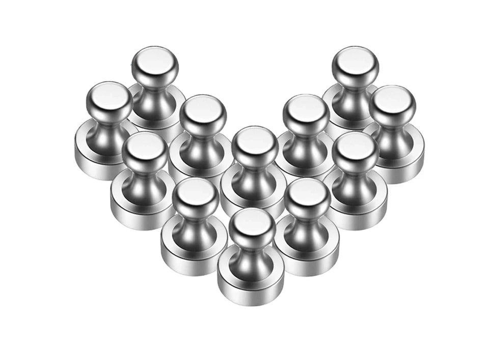 10pcs Super Strong Neodymium Magnetic Pushpins Sucker Thumbtack Durable Steel Magnet Push Pin for Refrigerator Whiteboard