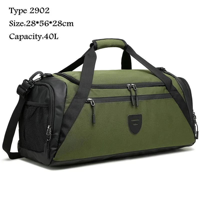 40L Sport Fitness Bag Dry Wet Separation Gym Bags for Men Women Outdoor Hiking Camping Travelling Yoga Fitness Bags