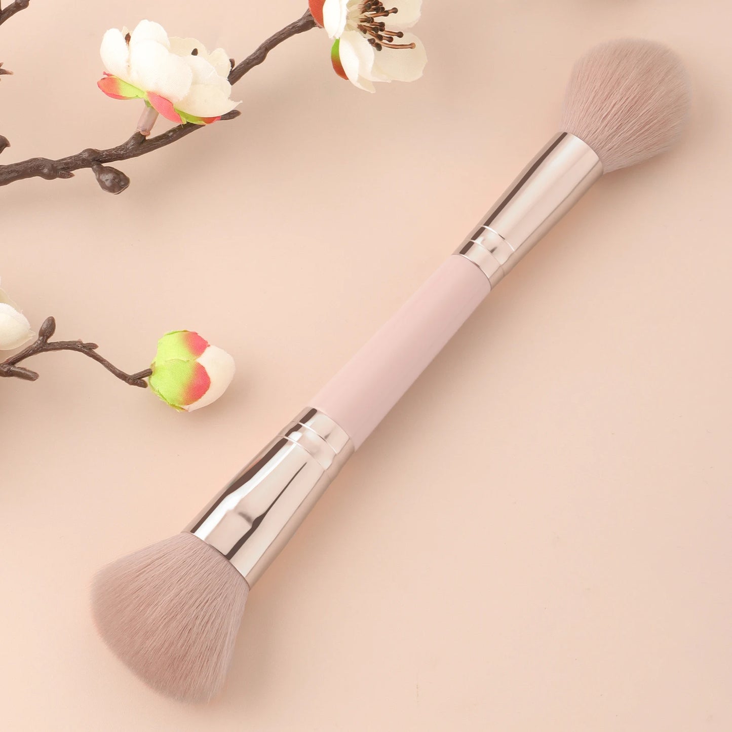 Dual Purpose Makeup Brush,1pcs Neutral Double headed Multifunctional Cosmetic Brush For Making Up Supply