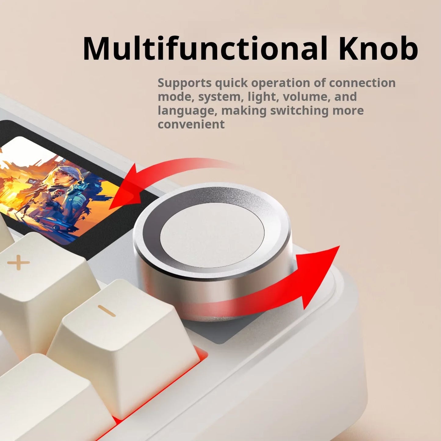 AULA F108pro Mechanical Keyboard Three-mode Bluetooth /2.4G/ Wired Customized Full-key Hot-swapable Gasket Structure RGB Light e
