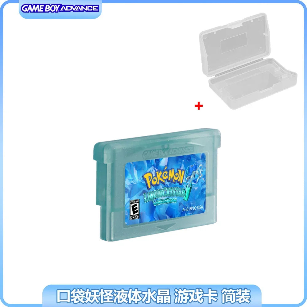 GBA RTC Pokemon  Real Clock  New Version 2.0 Game Card  Featured Popular English Games