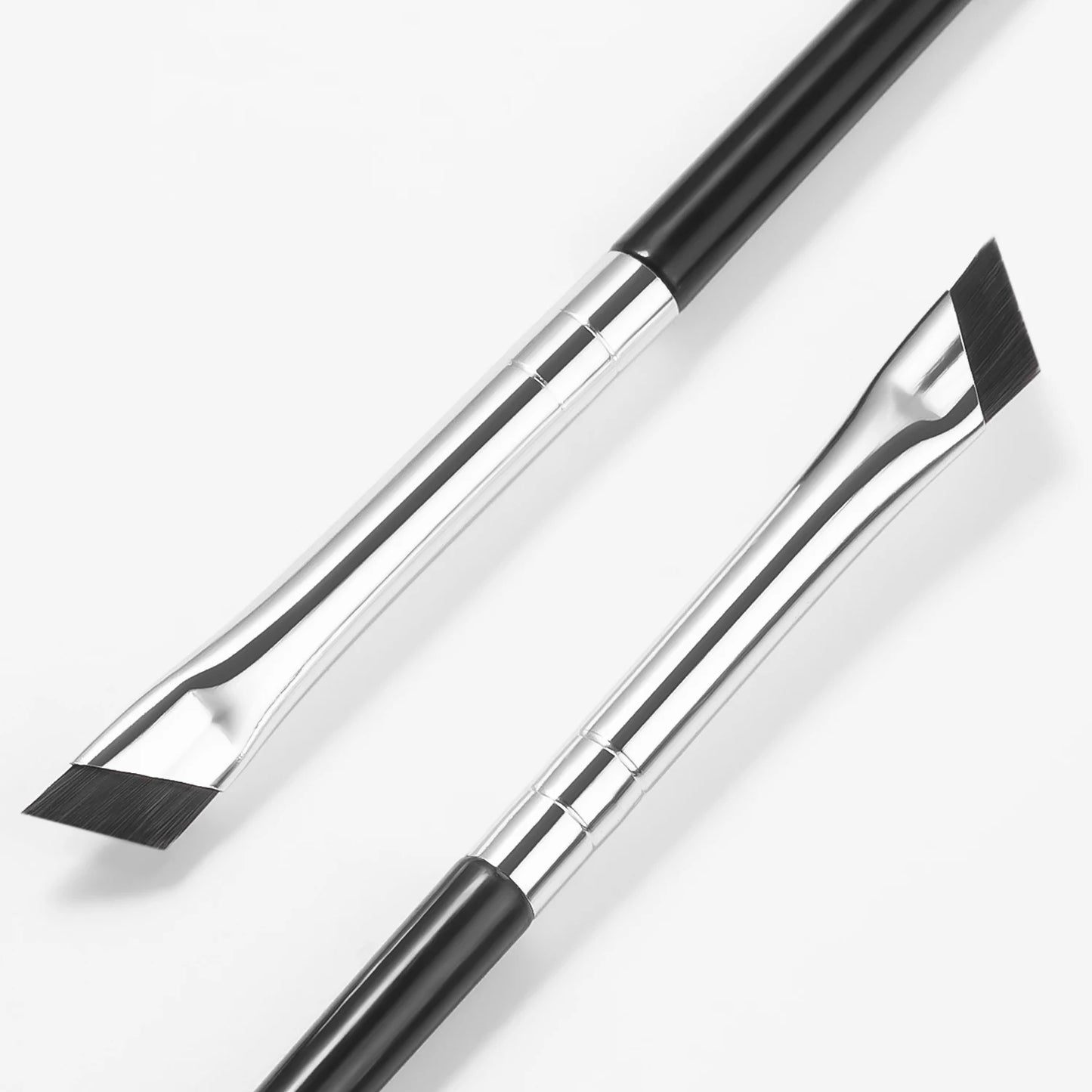 2Pcs Upgrade Blade Eyeliner Brush Ultra Thin Fine Angle Flat Eyebrow Brush Under The Eyes Place Precise Detail Brush