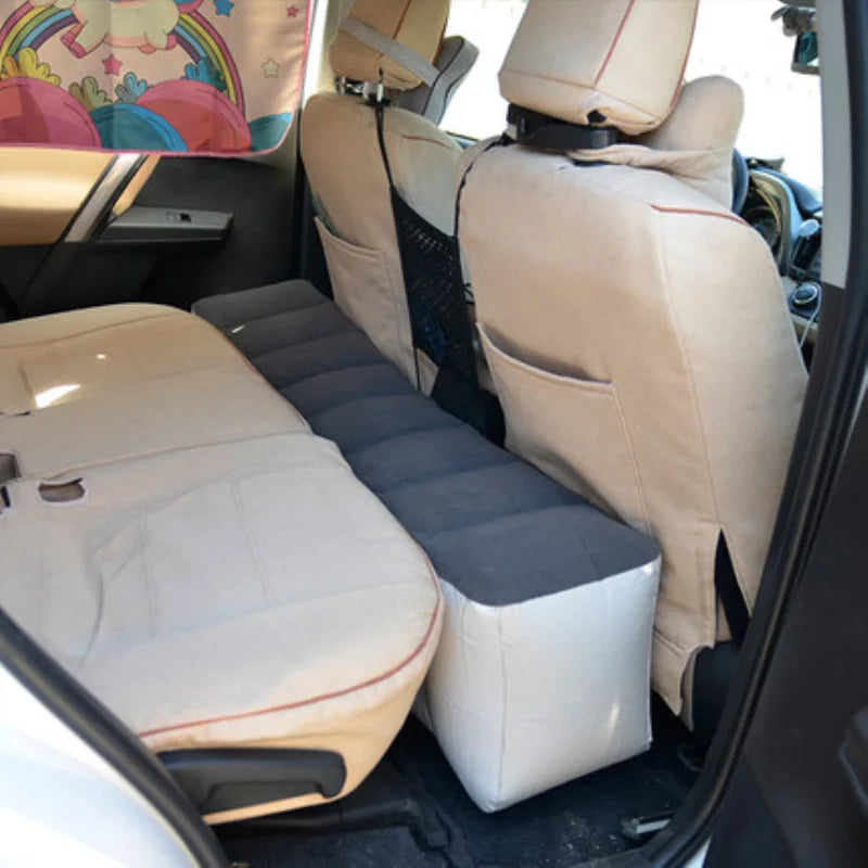 Car Rear Seat Gap Pad Inflatable Mattress For Sleep Camping Outdoor Rear Row Feet Mattress Air Matt Self-Inflating Mattress