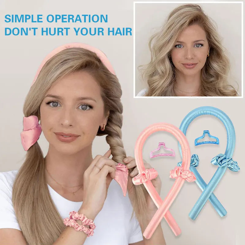 Woman Heatless Curling Rod Roller Curls Beauty Lazy Natural Soft Wave  Salon Household DIY Hair Rollers Styling Tools Supplies