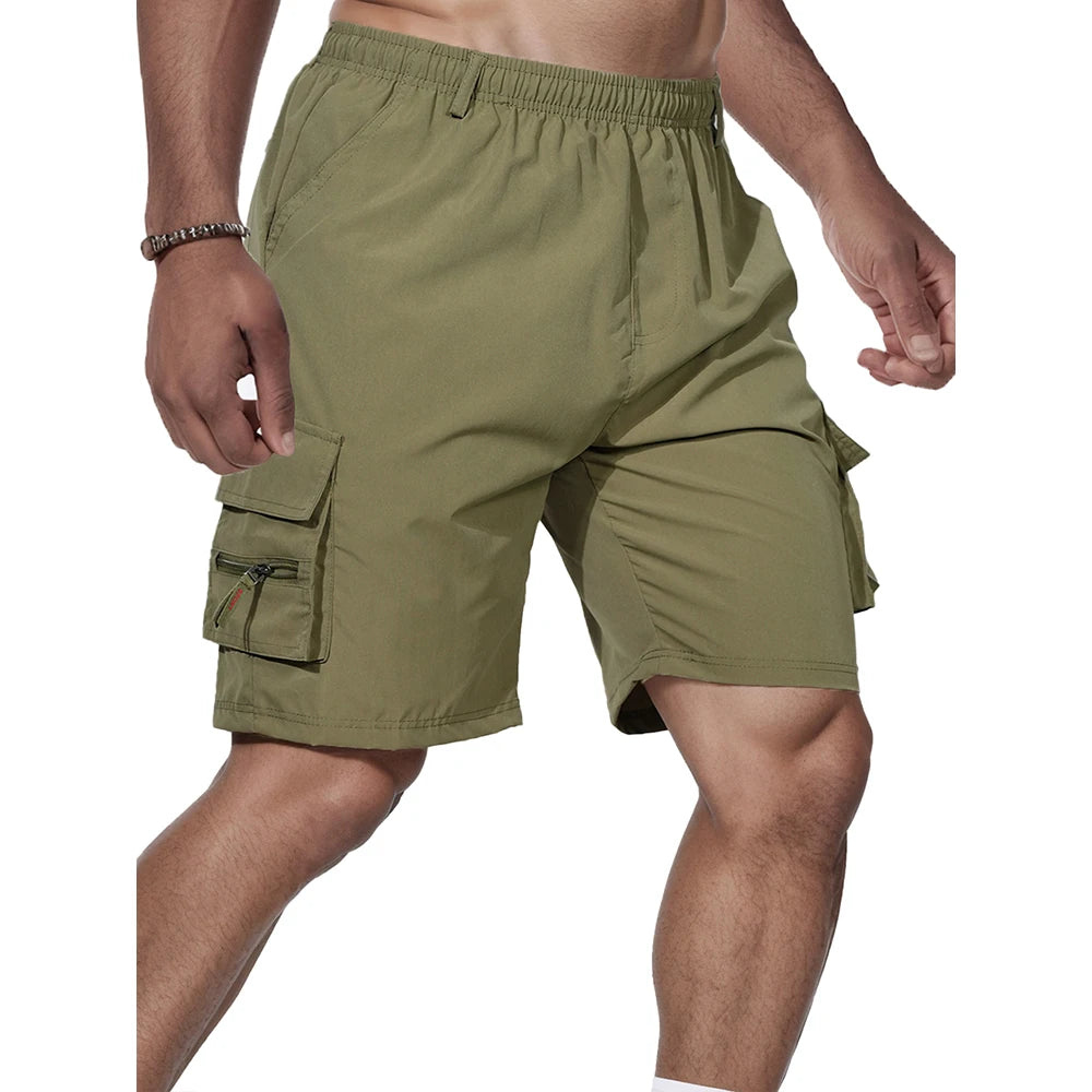 Men's Cargo Shorts Big Size Sports Knee Shorts Classic Short Pants Streetwear Straight Loose Work Casual Street Shorts