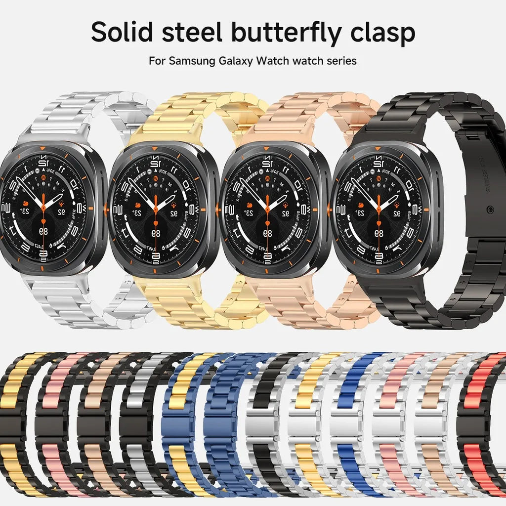 Metal Stainless Steel Strap for Samsung Galaxy Watch 7 Ultra 47mm Quick Bracelet for Galaxy Watch 7 Ultra Replacement Wristband
