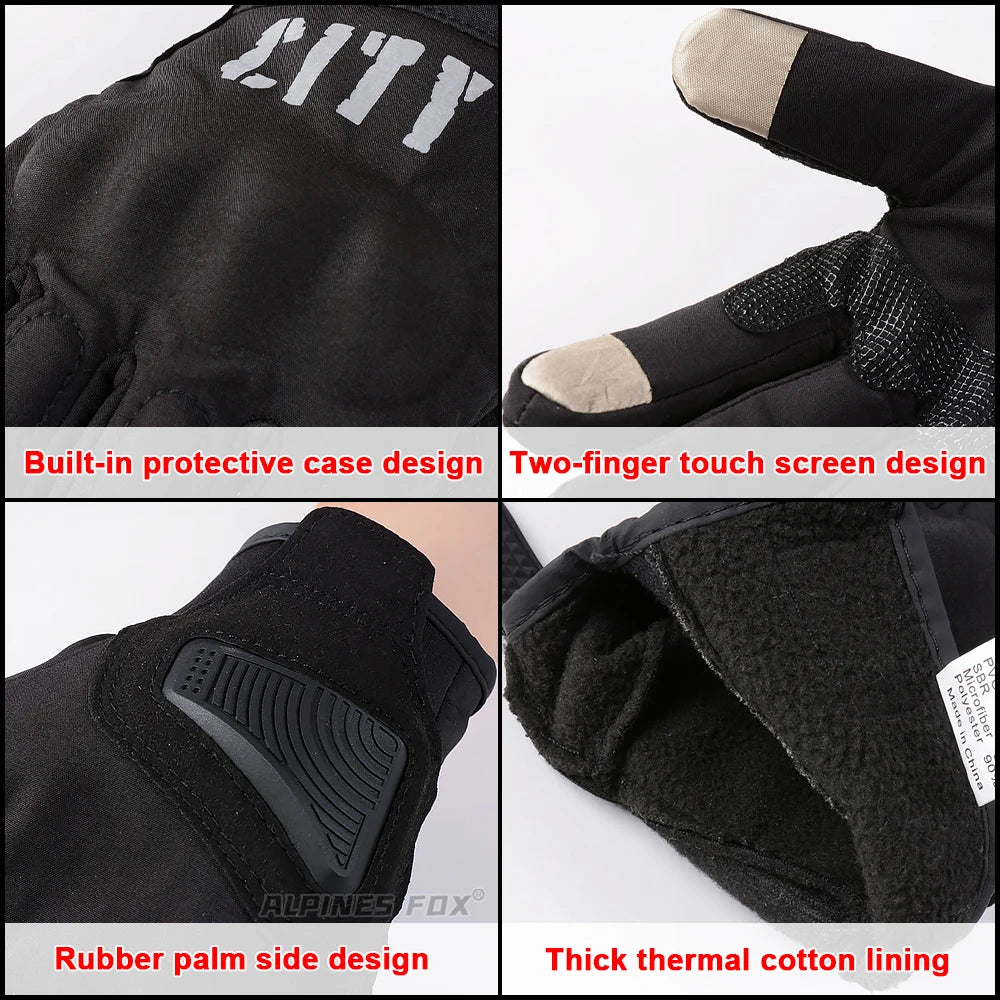 Suomy City Gloves Touch Screen Waterproof Motorcycle Gloves Racing Motocross/Motorbike Gloves Riders Black Motoqueiro Guantes