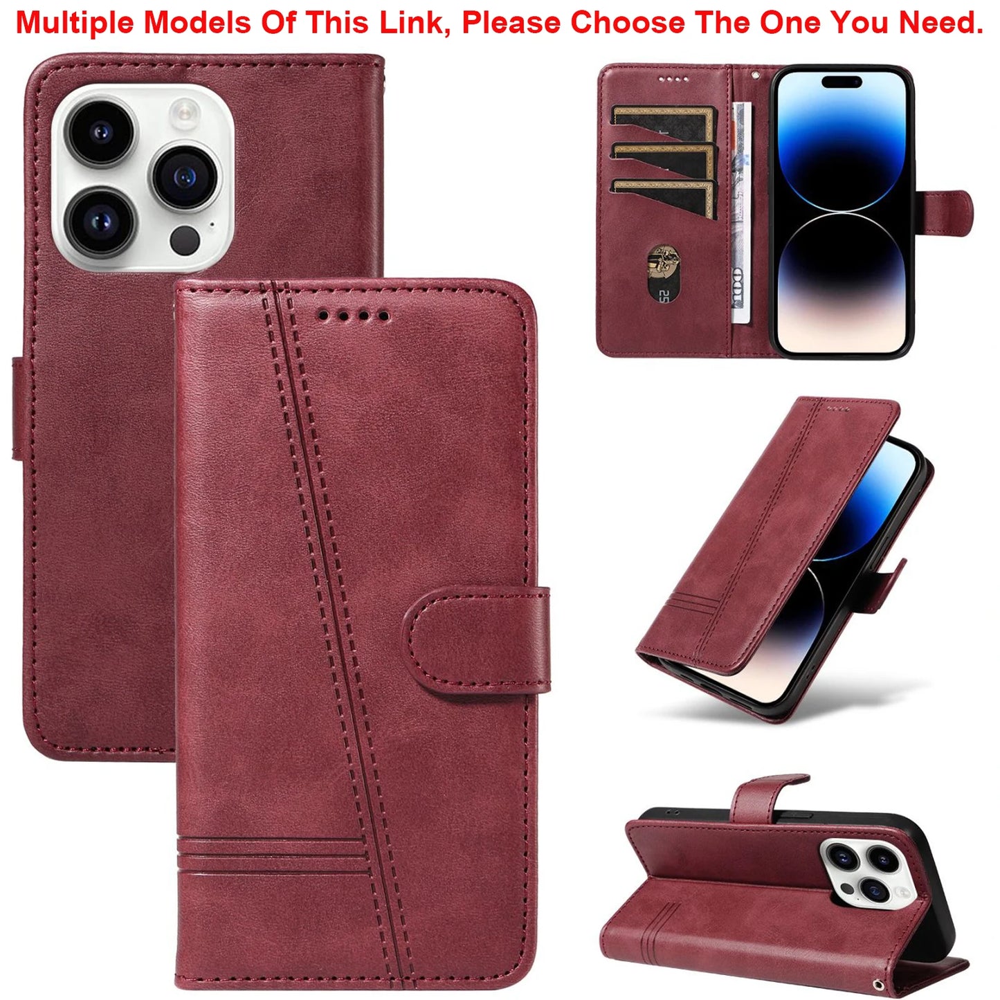 Wallet Magnetic Flip Leather Case For Huawei Mate 60 Pro Plus 20 10 Lite P70  P30 P20 P10 P9 P8 Nova Y90 Y70 3 12 SE 4G P Smart