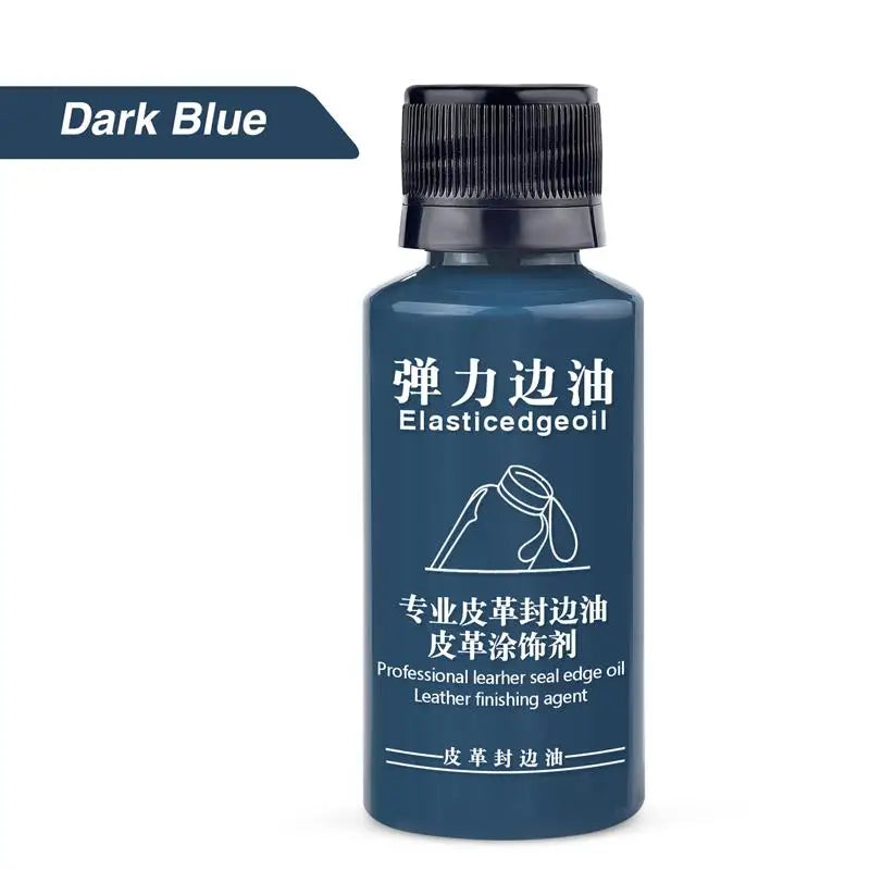 30ml Stretch Matte Elastic Edge Sealing Oil Leather Dye Coloring Coats Edges Repair Wrap Liquid DIY Leather Craft Paint Pigment