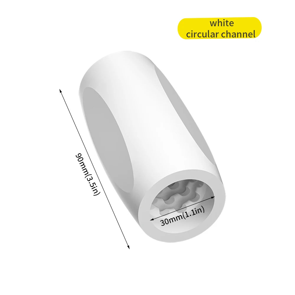 Transparent Male Masturbator Artificial Pussy Vaginal for Men Sucking Penis Pump Portable TPE Sex Toys for Adult Supplies