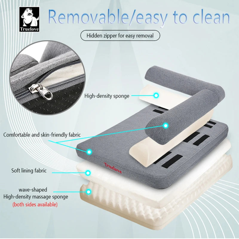 TRUELOVE Pet Bed TLX1211Pet Comfort Mattress Hidden Zipper For Easy Removal Linen Comfort Fabric High-density memory foam pillow