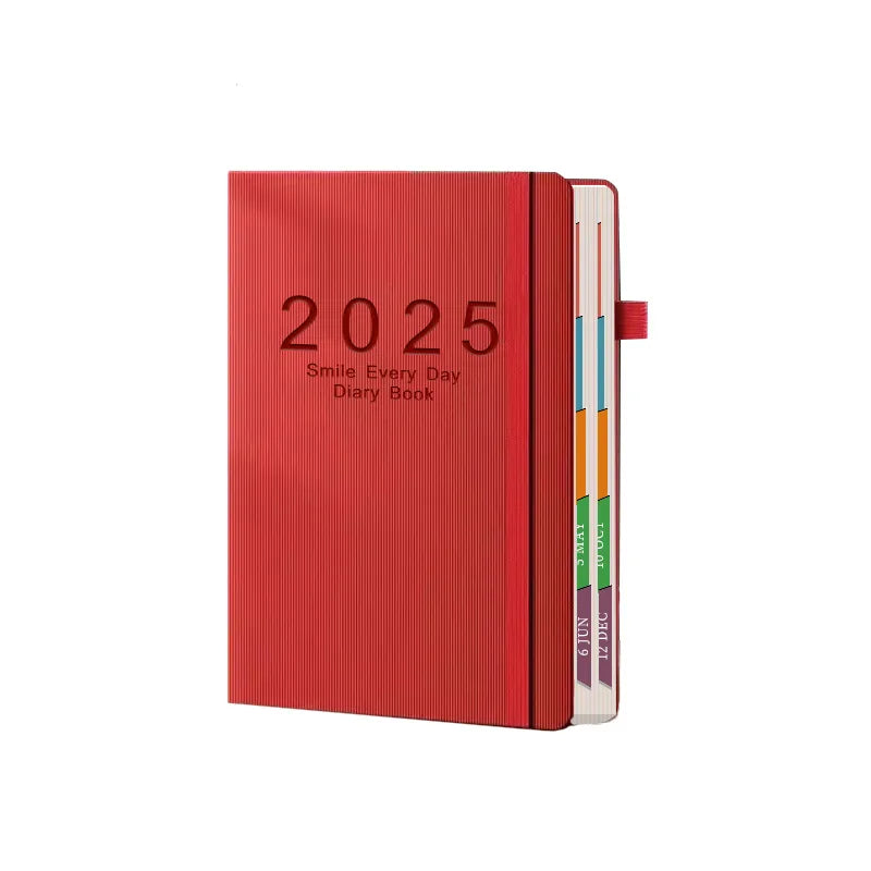 2025 Planner Schedule Agenda Efficiency Notebook Daily Weekly Monthly Diary Journal for Students School Office Stationery Supply
