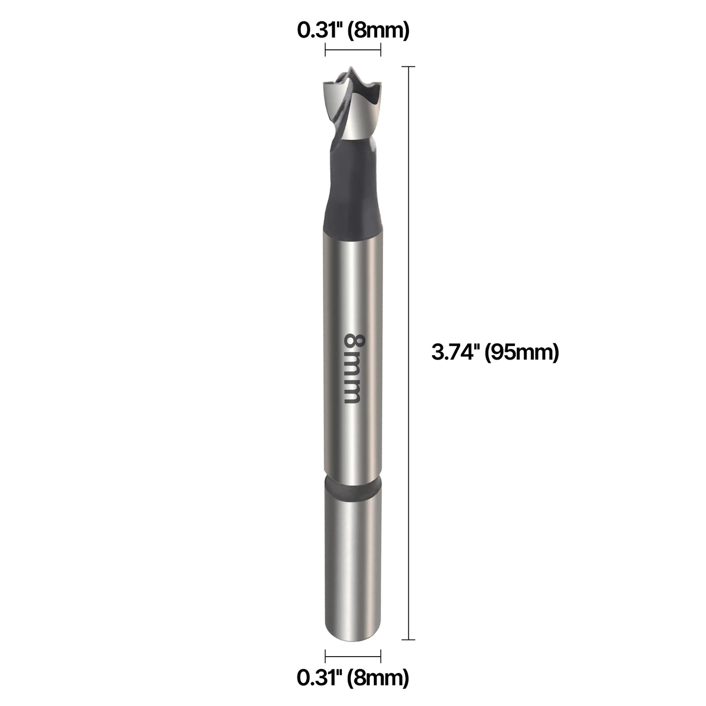 Vearter 1Pc 6mm-100mm Forstner Woodworking Tools Hole Saw Hinge Boring Drill Bits Round Shank High Carbon Steel Cutter