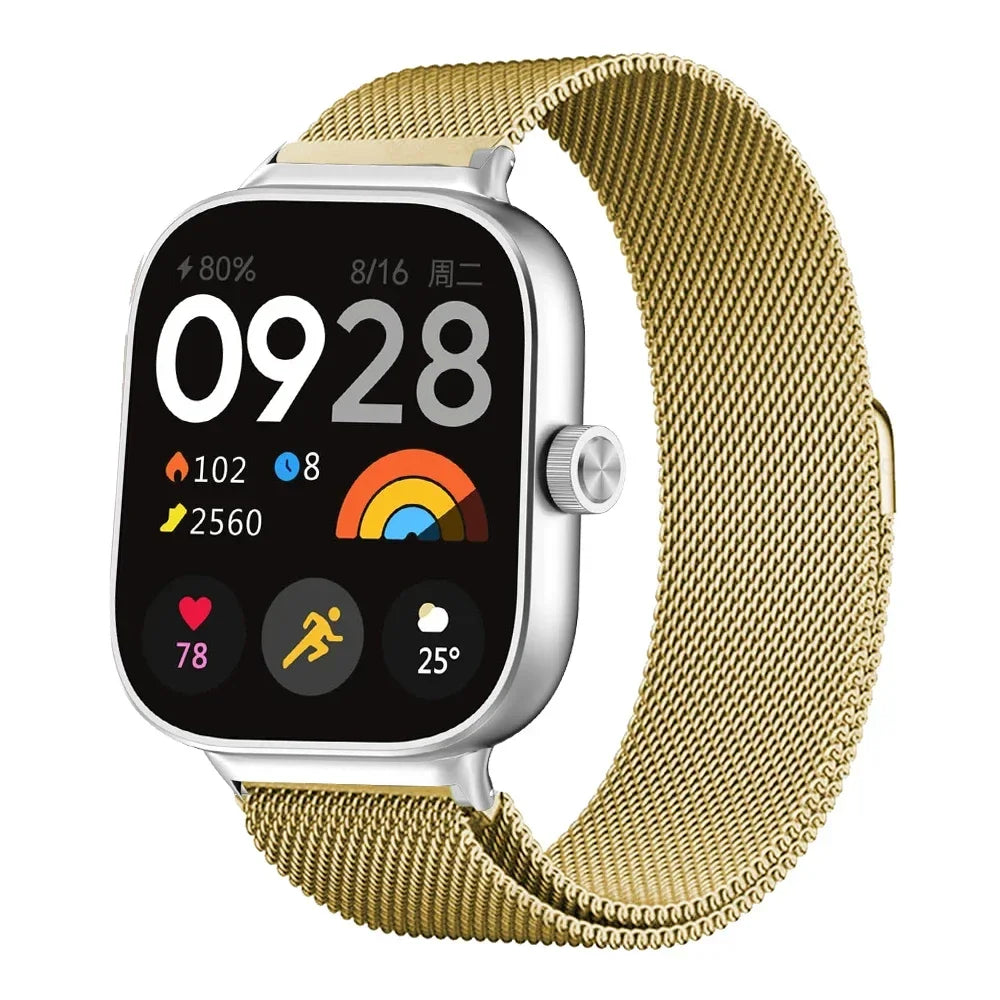 Milanese Loop Band For Redmi watch 5/4 Smartwatch Bracelet For Mi band 8pro/9 pro Wristband Replacement Metal Strap Accessories