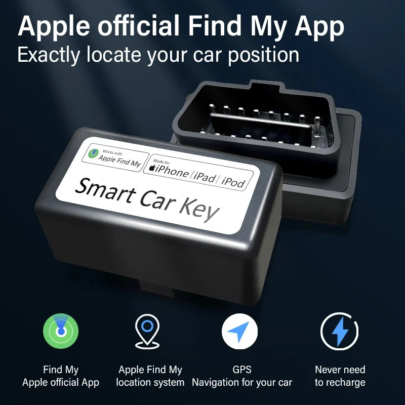 Mini Car OBD GPS Locator For Apple Find My APP official Ap OBD GPS Voice Monitor Tracker Anti-lost Device Finder Global Position