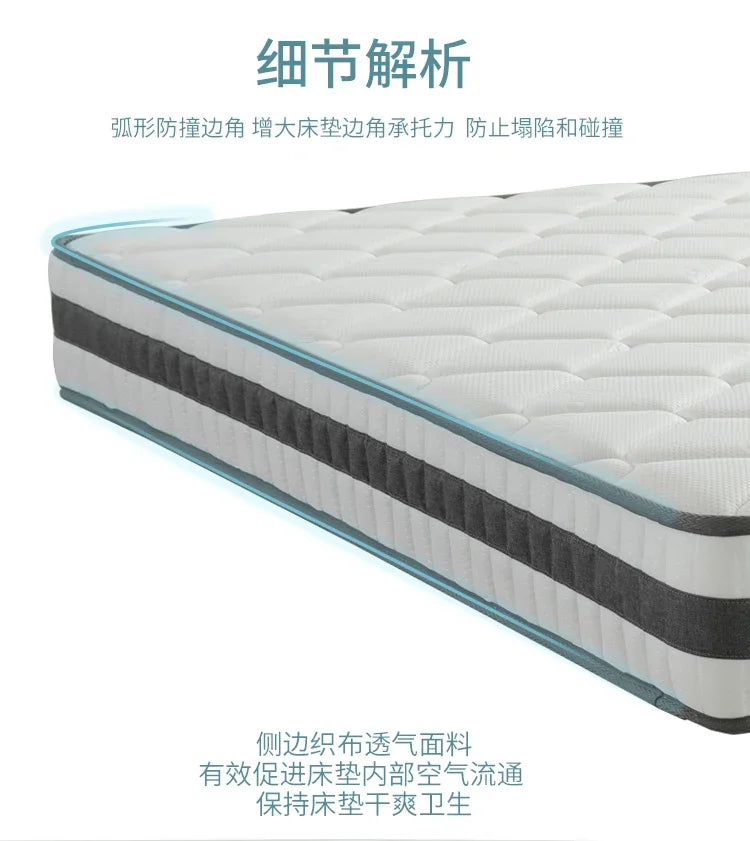 European Luxury Modern Double Bed Frame Mattress Storage Solid Wood Princess Bed Queen Size Cama Bedroom Set Furniture
