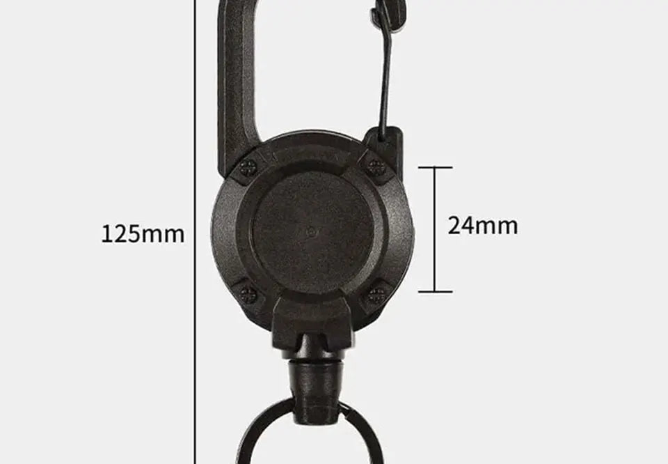 1PC New Outdoor Automatic Retractable Wire Rope Luya Anti-theft Tactical Keychain Telescopic Keychain Retractable Hook Tool