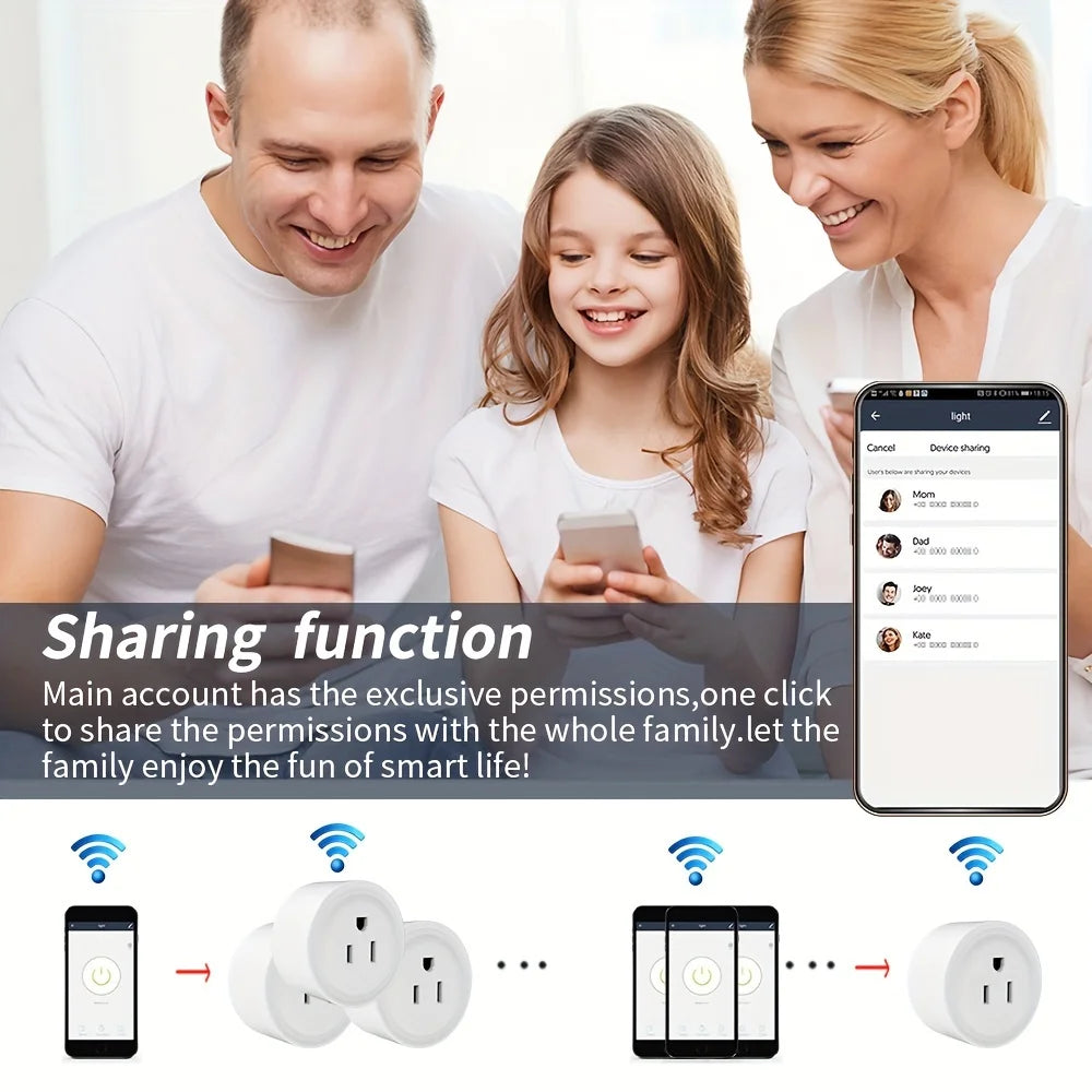 Smart Plug 10A WiFi US Outlet Socket 100-240V Timer Alexa Google Assistant CozyLife APP/Voice Control Group For for Home Auto