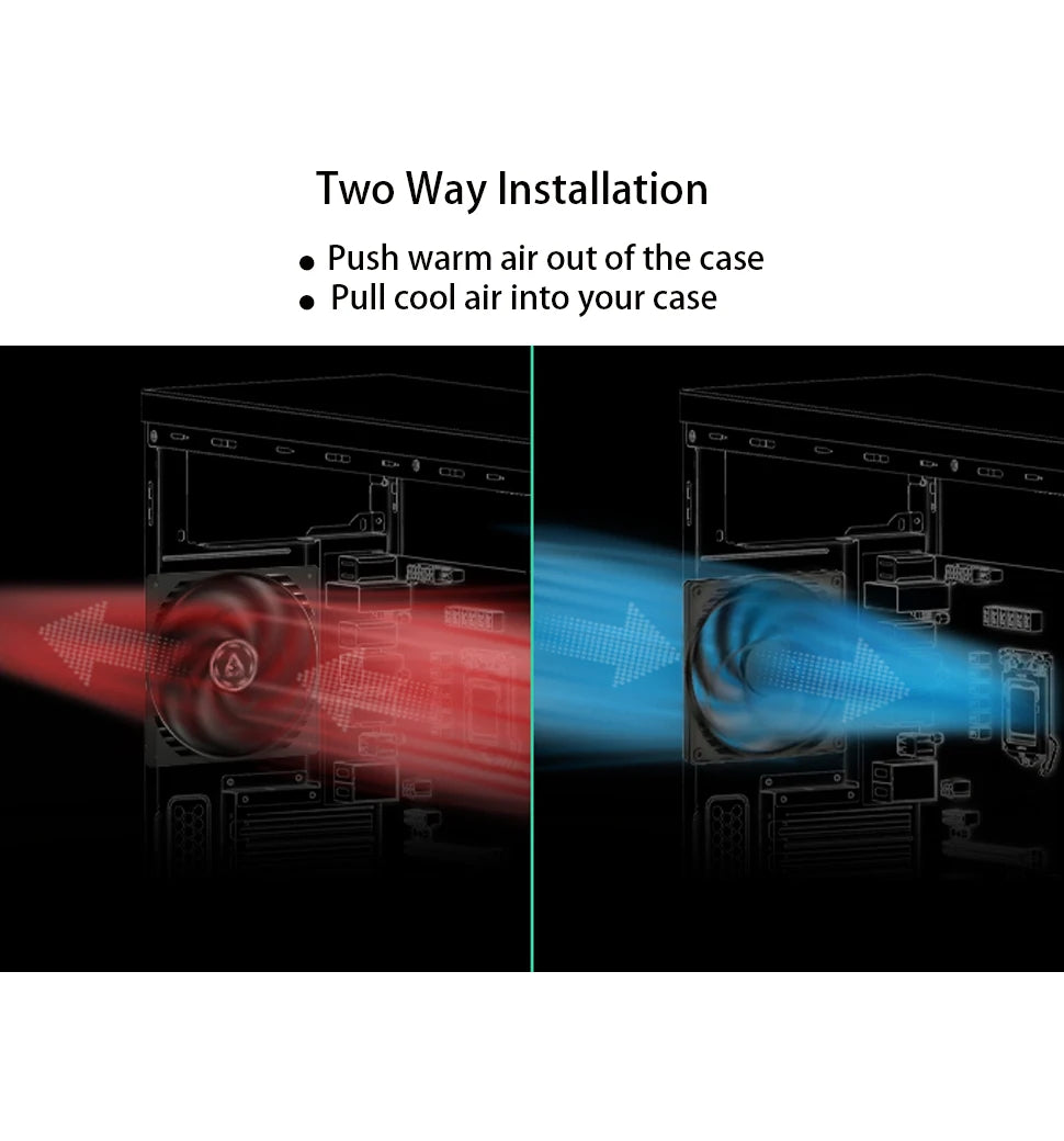 ARCTIC P8 - 80mm Case Fan, Pressure-Optimised, quiet motor, Fluid Dynamic Bearing,  Speed: 3000 RPM Fixed Speed, 3-Pin Connector