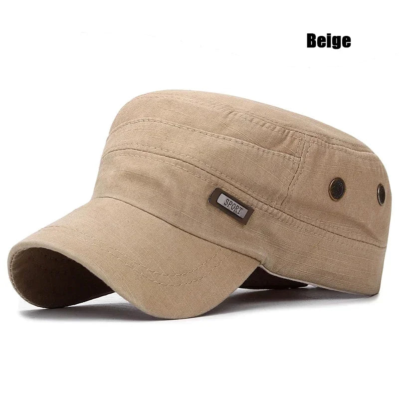 Military Cadet Flat Cap Fashion Clothes Adjustable Snapback Hat Unisex New Fashion Classics Outdoor Casual Sport  Baseball Cap