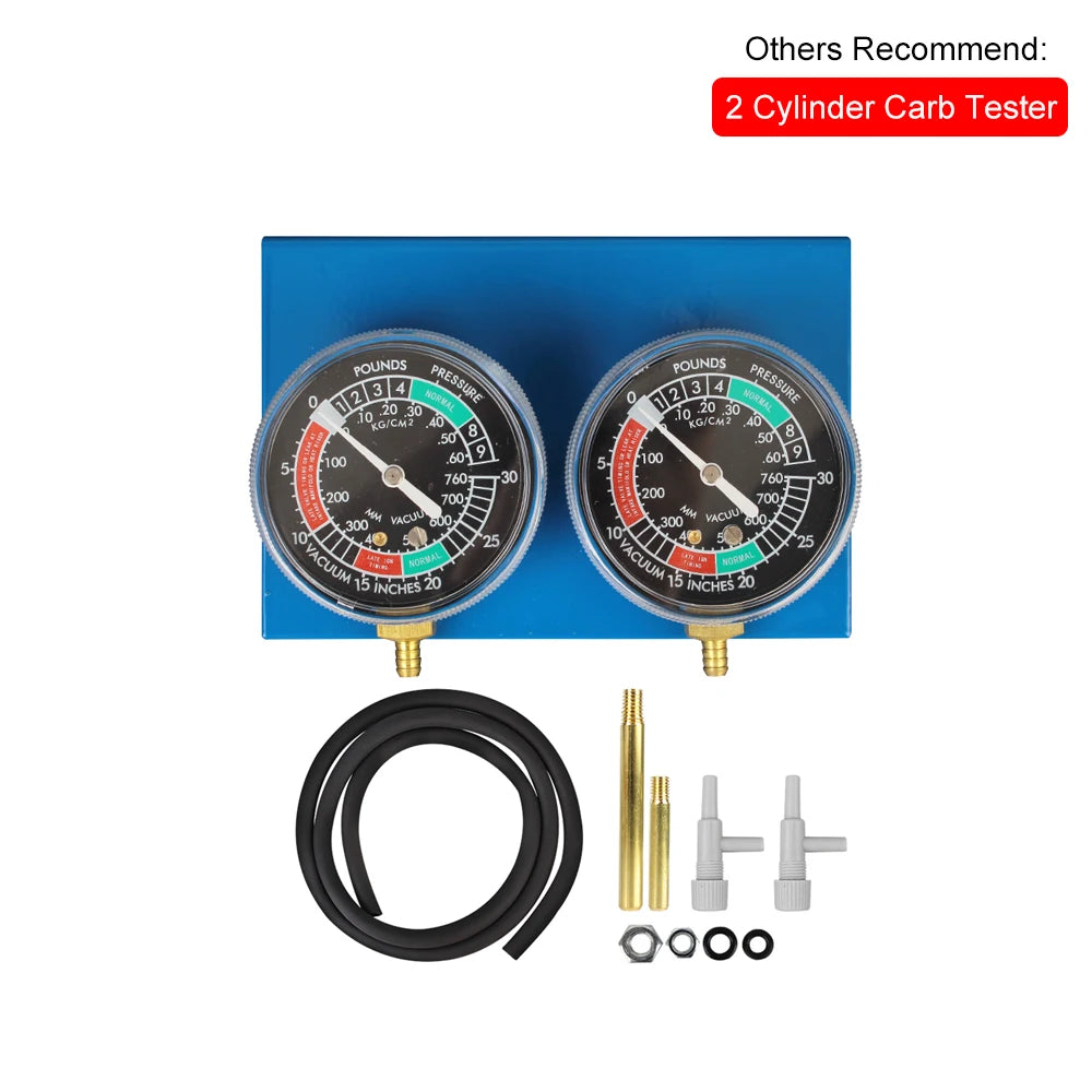 for 2/4 Cylinder Motorcycle Carburetor Carb Synchronizer Kit Ignition Tester Balancer Test Gauges Set Motorbike Diagnostic Tools