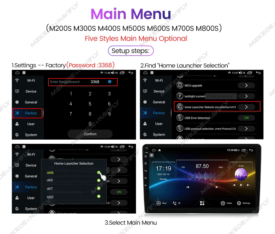 MEKEDE New Android System 7862 8Core DSP Car Multimedia for VW Toyota Universal Autoradio with Carplay RDS GPS BT 4G LTE 5G Wifi