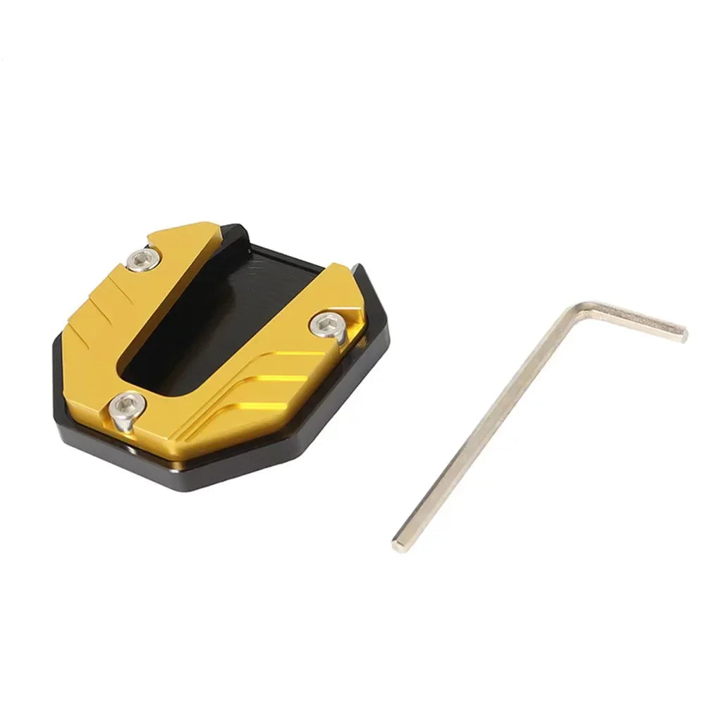 Motorcycle Kickstand Pad Anti-skid Enlarger Base Support Extension Enlarger Scooter Moped Foot Pad CNC Aluminum Alloy