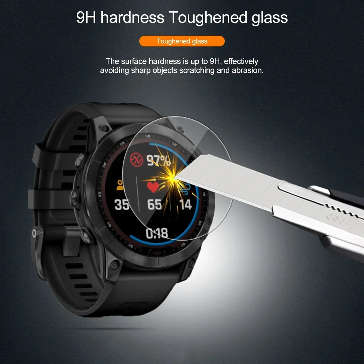 9H Premium Tempered Glass For Garmin Fenix 7 7S 7X 6 6S 6X Pro 5S 5 SmartWatch Screen Protector HD Film For Fenix 7 7S 7X Glass