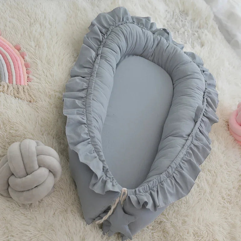 Removable Sleeping Nest for Baby Bed Crib with Pillow Travel Playpen Cot Infant Toddler Infant Cradle Mattress Safety Bed in Bed